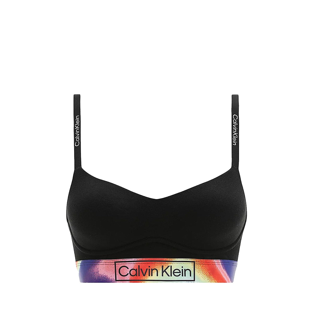 Calvin Klein Light Lined Bralette Modern Cotton Biustonosz Czarny