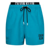 Calvin Klein Kąpielówki Męskie Medium Double WB Clear Turquoise