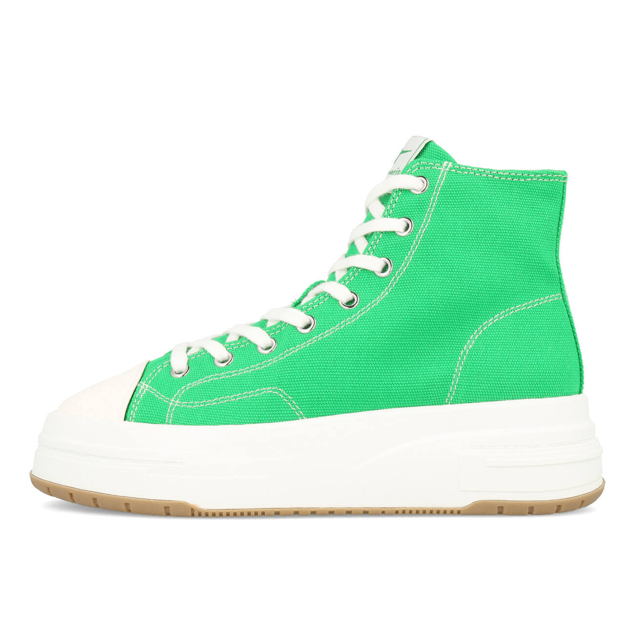 Tamaris 1-25216-20-700 Sneakersy wysokie Canvas Damskie Zielone