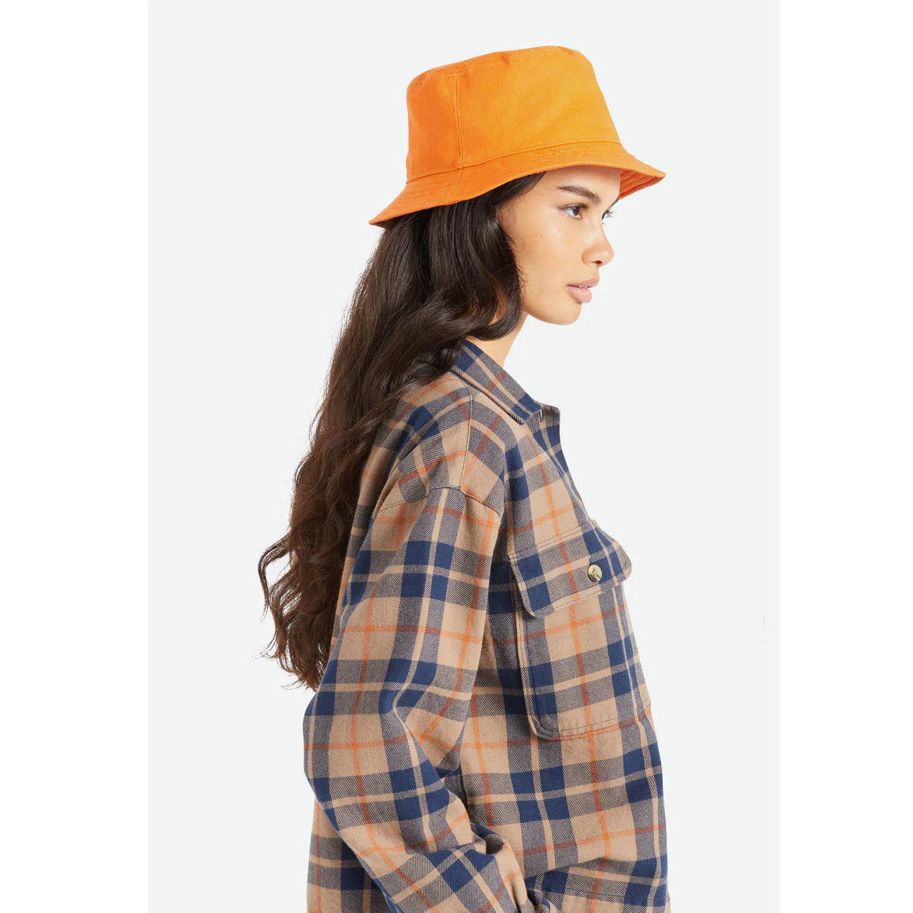 Dwustronny kapelusz Brixton Abraham Burnt Orange