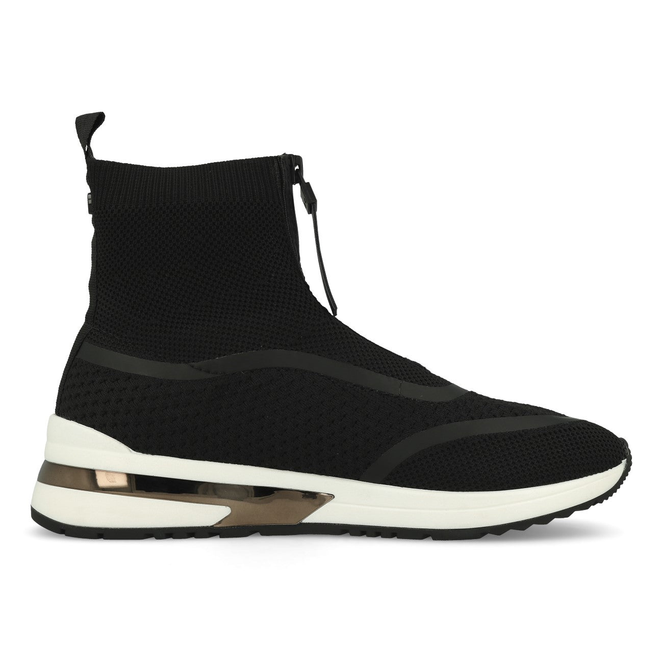 La Strada 2003169 Migh High Knitted Damskie trampki Black Knitted Rubber