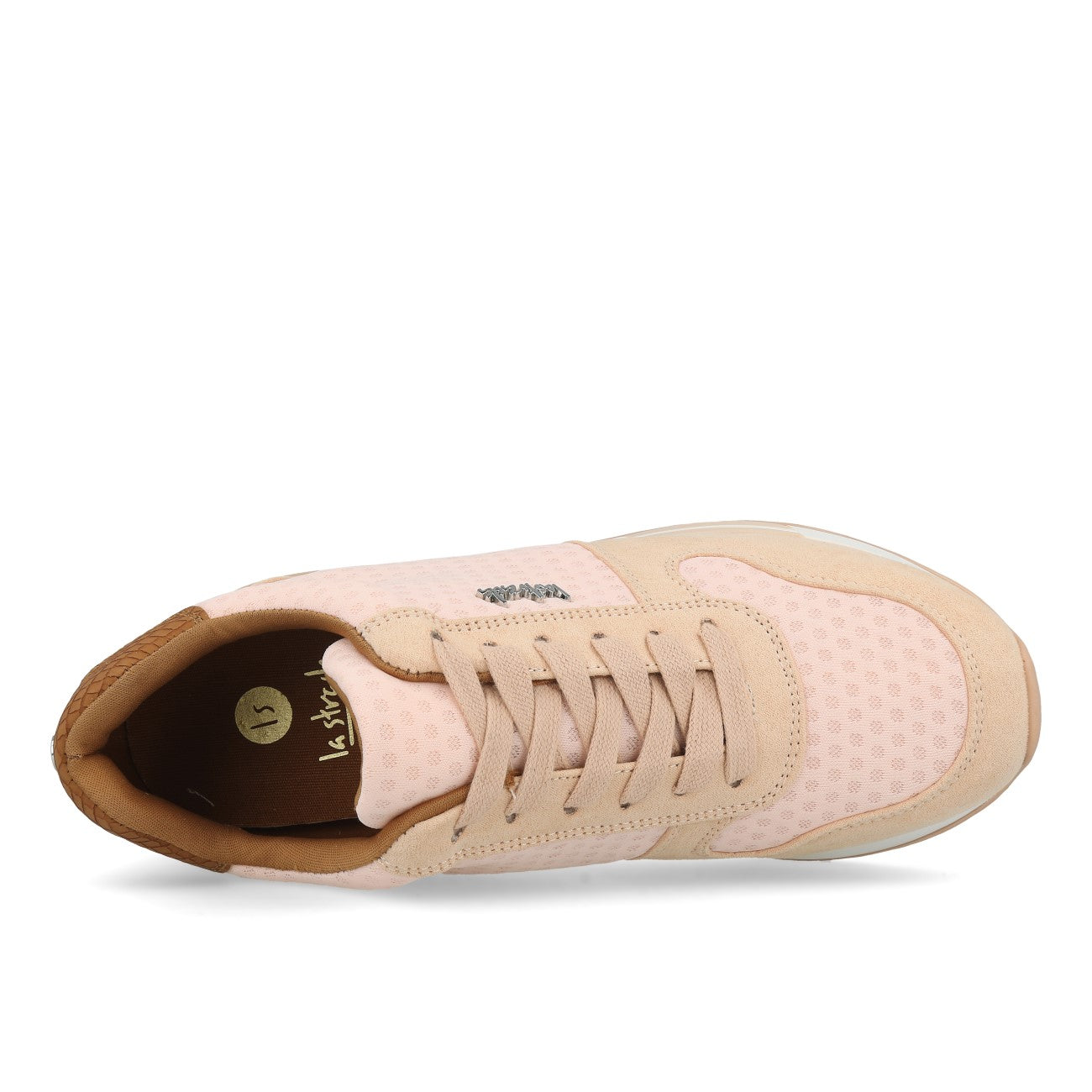 La Strada 2101457 Trampki Damskie Peach Micro Mesh Snake