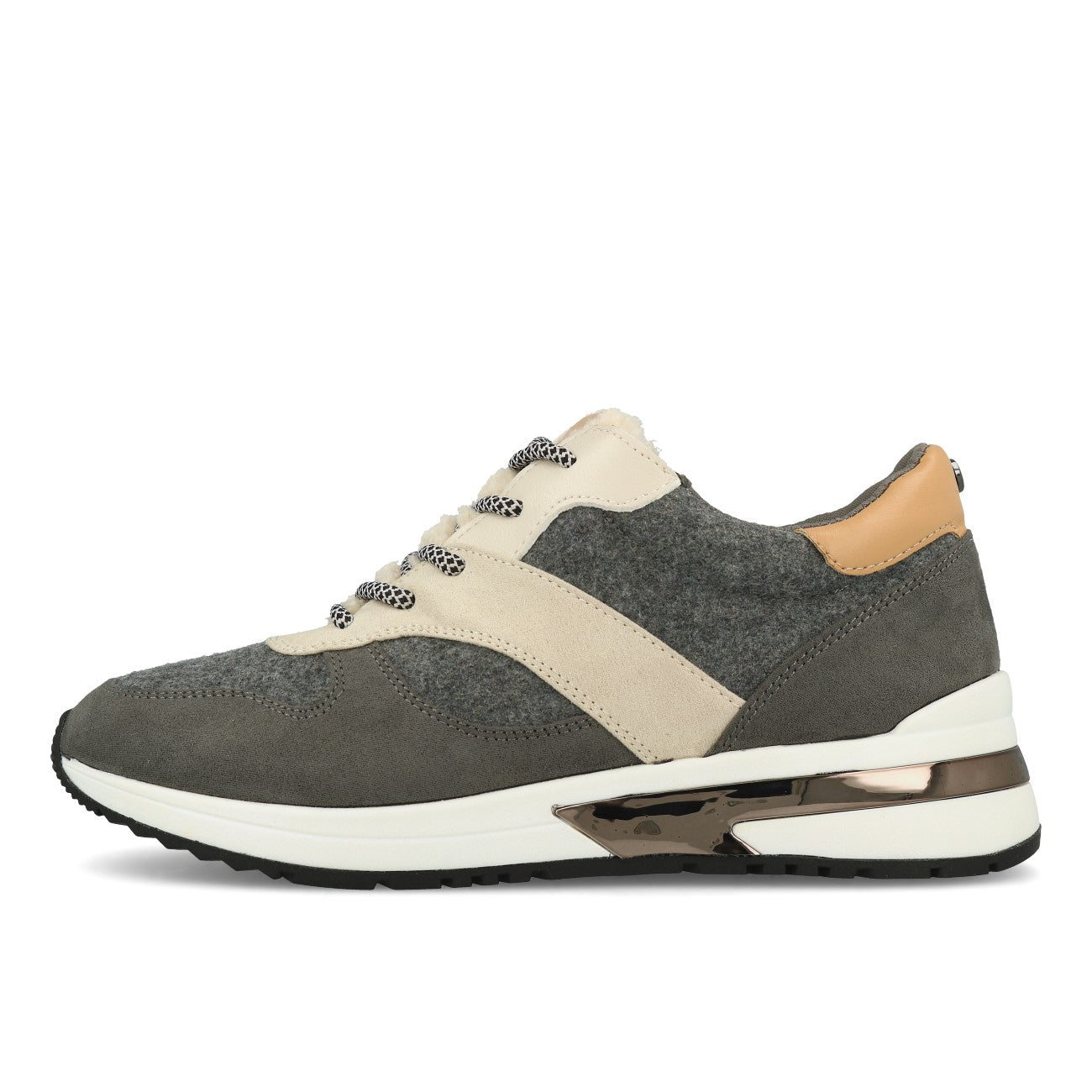La Strada 2002973 Damskie Sneakersy Szary Wełna Micro
