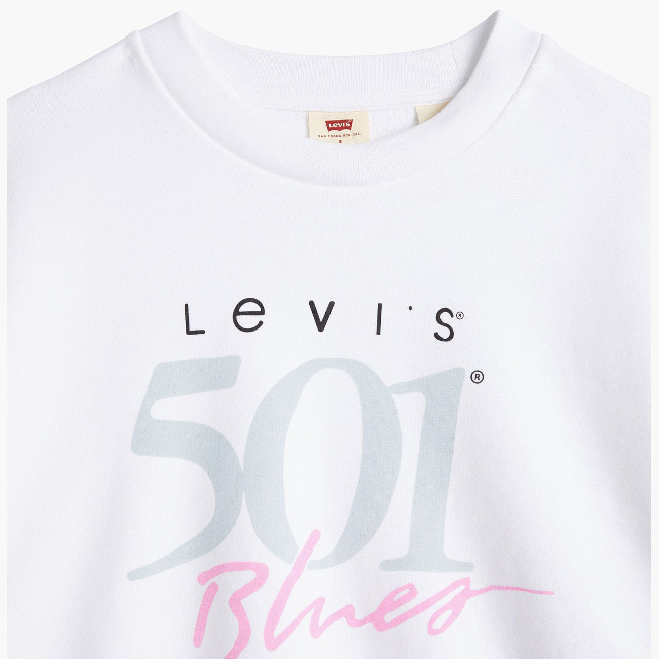 Bluza damska Levi's Graphic Vintage Crew 501 W Blues Bright White