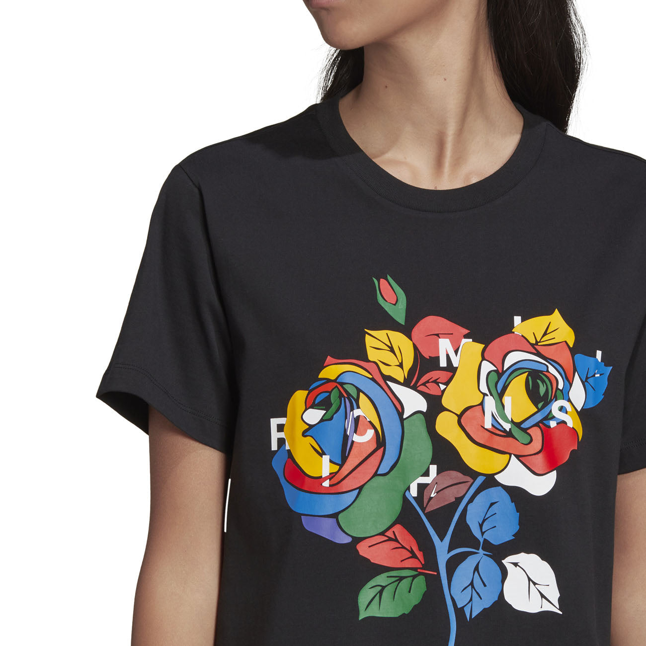 adidas Reg T-Shirt damski z nadrukiem Richa Mnisiego czarny