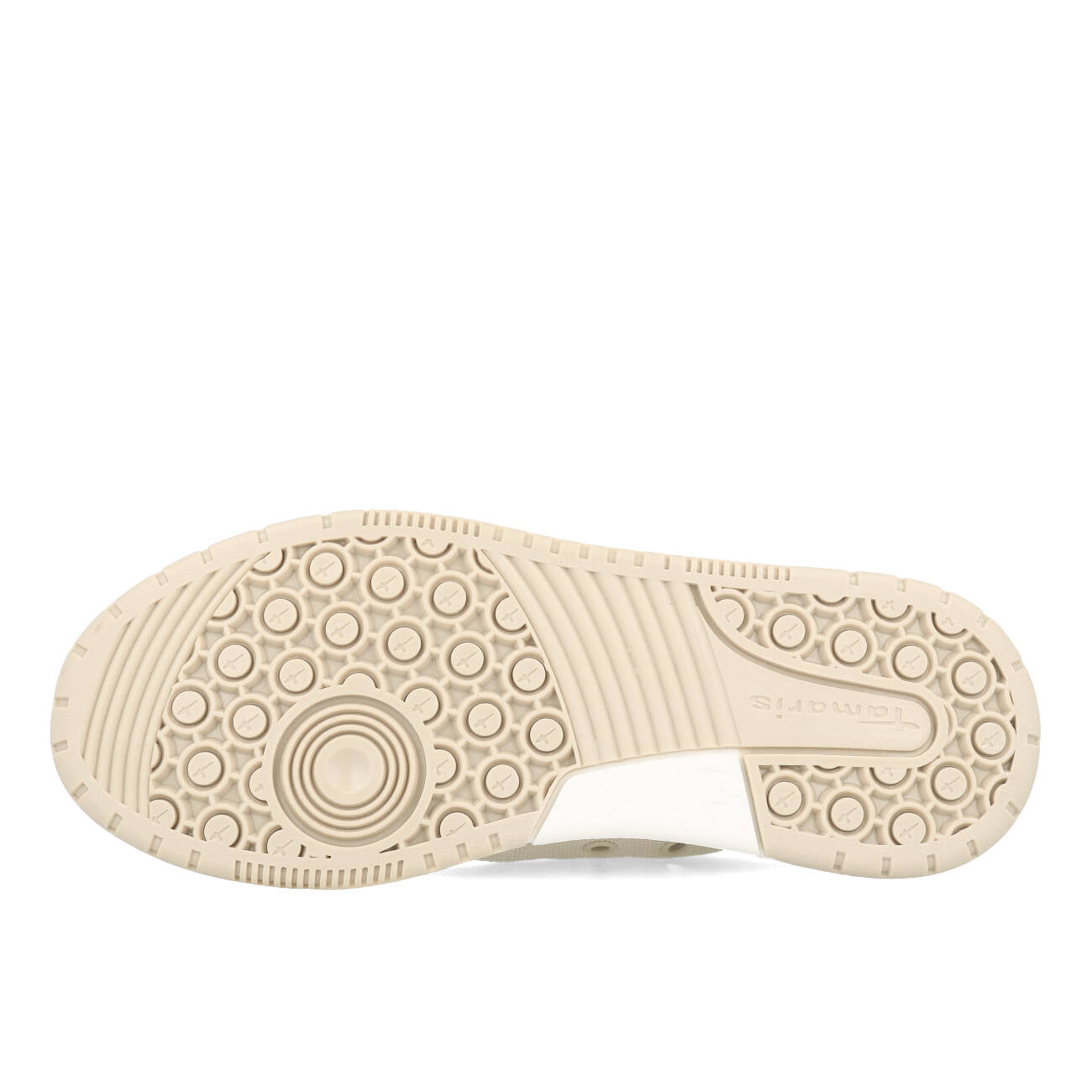 Tamaris 1-23815-20-418 Wegańskie tenisówki damskie na platformie Canvas, kolor Ivory