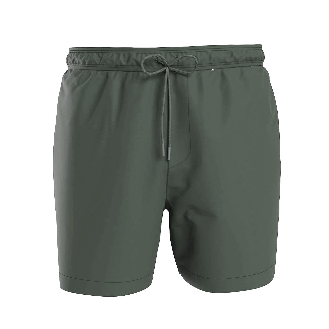 Calvin Klein Swimshort Medium Drawstring Męskie Kąpielówki Classic Gray