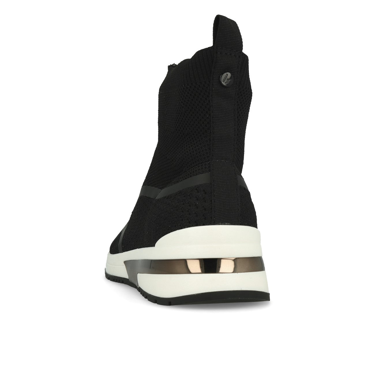 La Strada 2003169 Migh High Knitted Damskie trampki Black Knitted Rubber