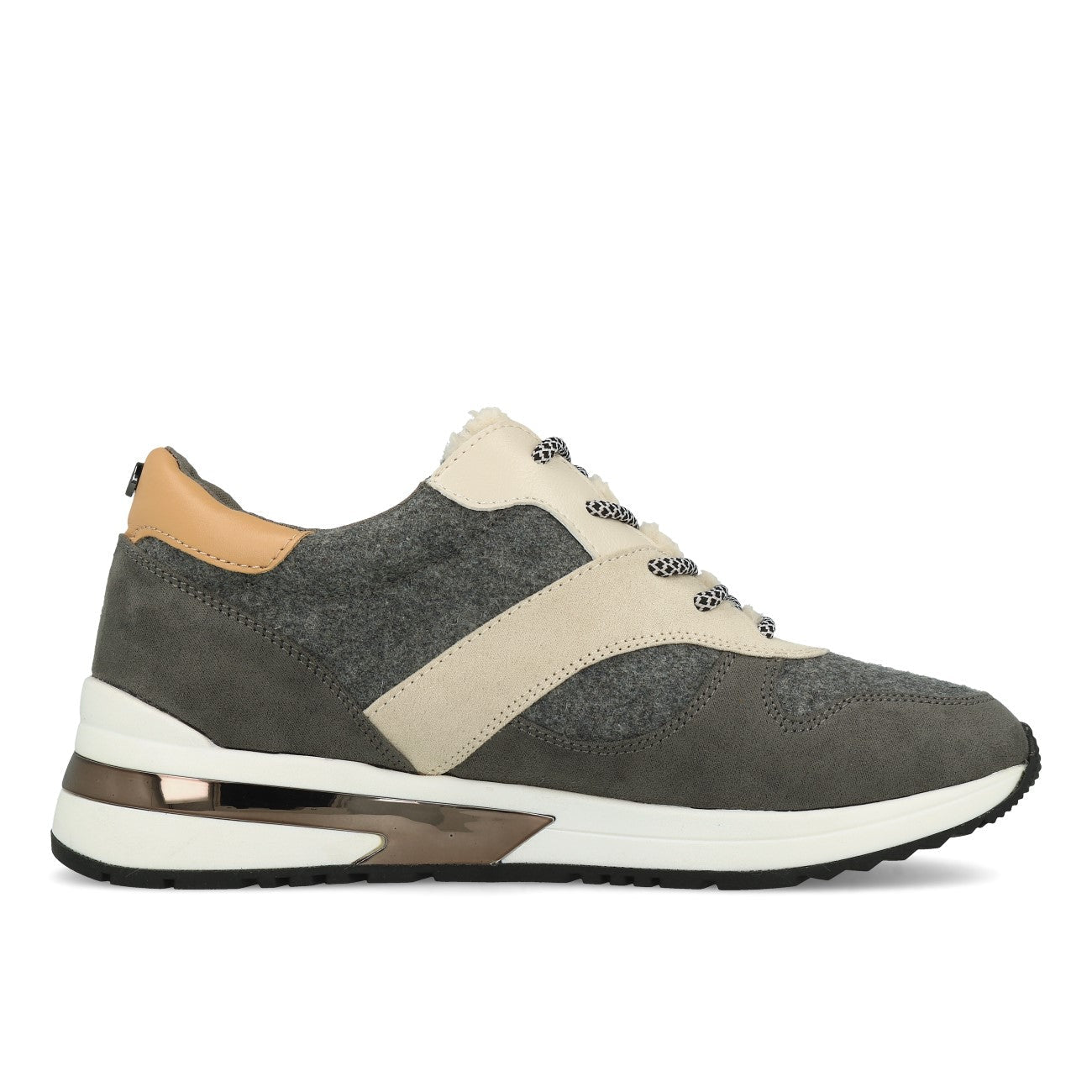 La Strada 2002973 Damskie Sneakersy Szary Wełna Micro