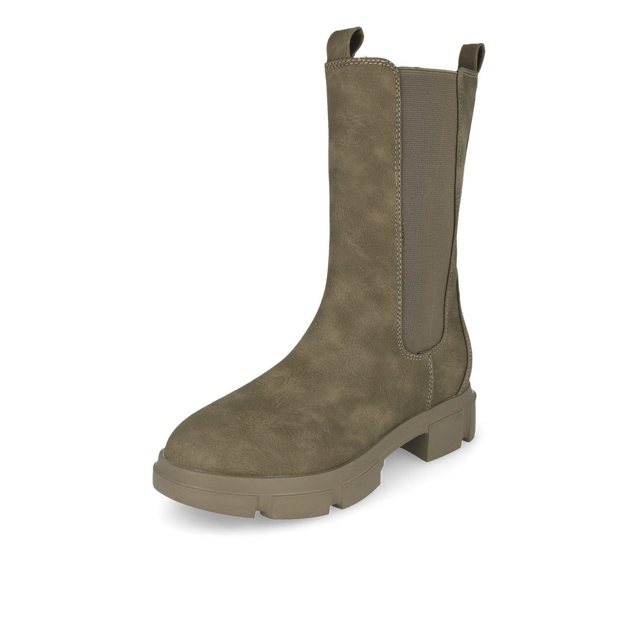 La Strada 2002401 Chelsea damskie botki z nubuku PU w kolorze taupe