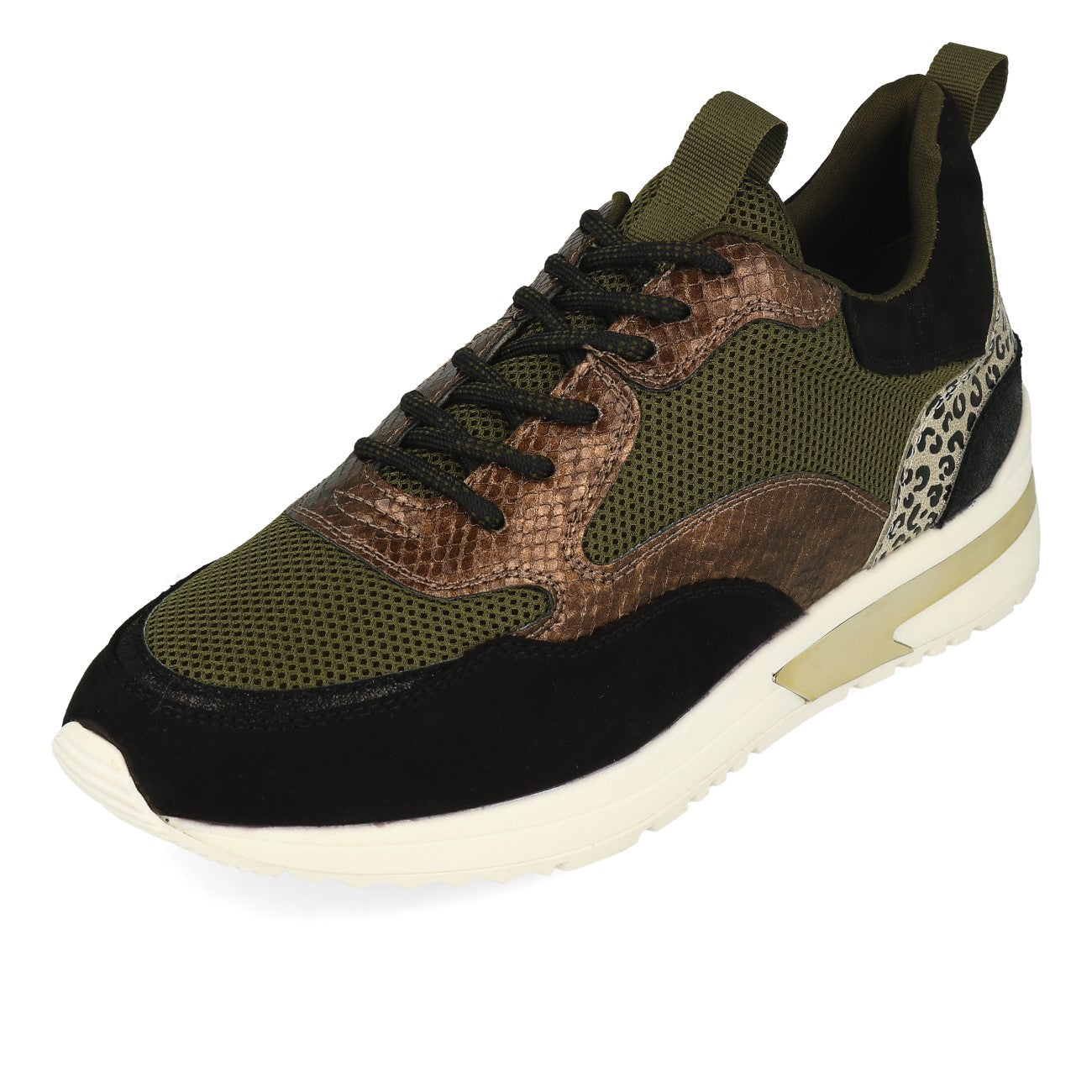 La Strada 2003018-2201 Damskie sneakersy Black Micro Multi
