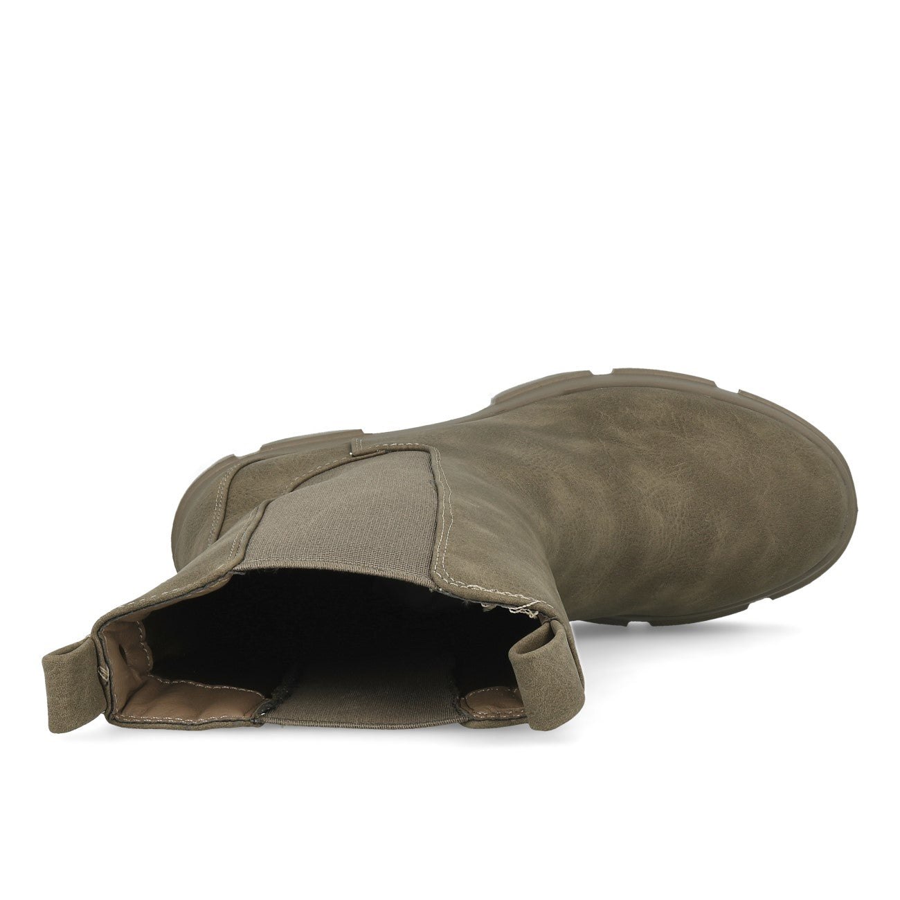 La Strada 2002401 Chelsea damskie botki z nubuku PU w kolorze taupe