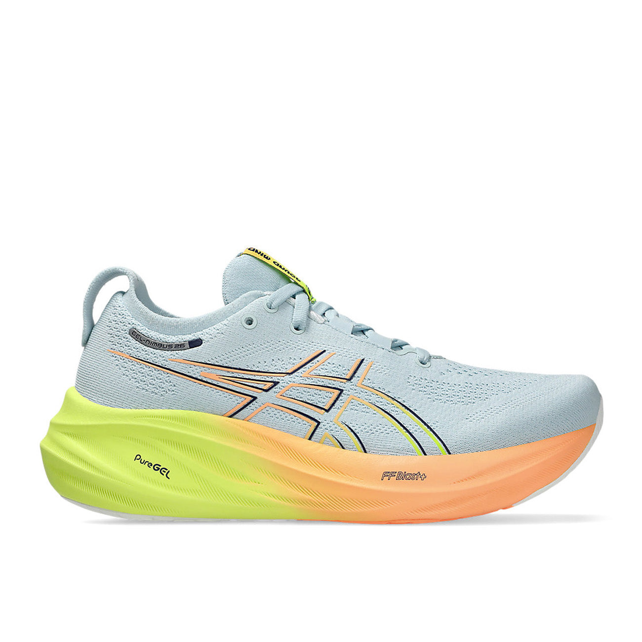 Asics Gel-Nimbus 26 PARIS Damskie Cool Grey Safety Yellow