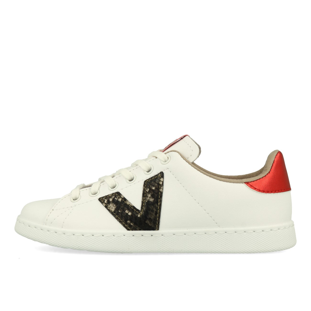 Victoria Tenis Piel Vegana Detalle Damskie sneakersy czarne