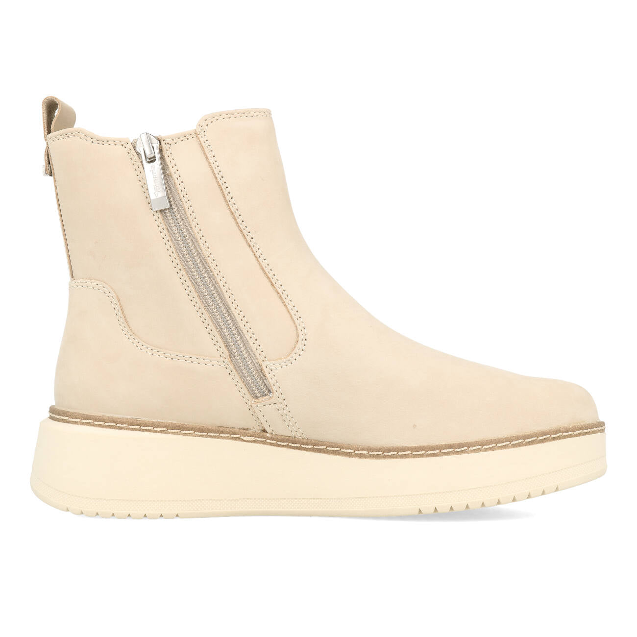 Tamaris 1-25403-41-353 Botki Chelsea Damskie Nubuk Taupe