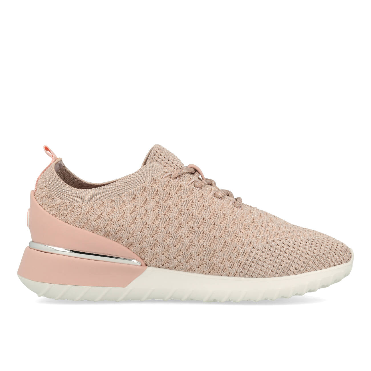 La Strada 2101381 Trampki damskie Nude Silver Knitted