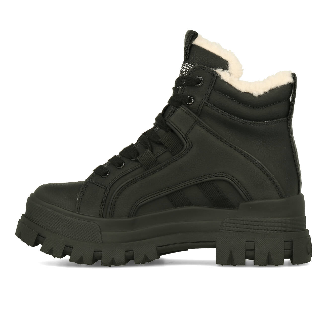 Buffalo Aspha NC Mid Warm Vegan Nubuk Czarny