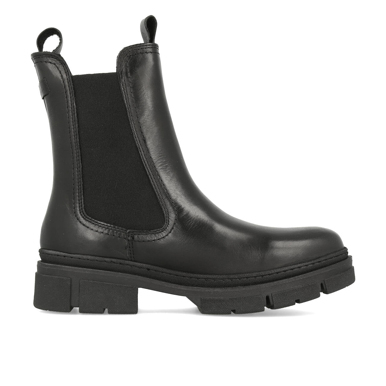 Tamaris 1-25901-41-003 botki damskie Chelsea, skóra, czarne