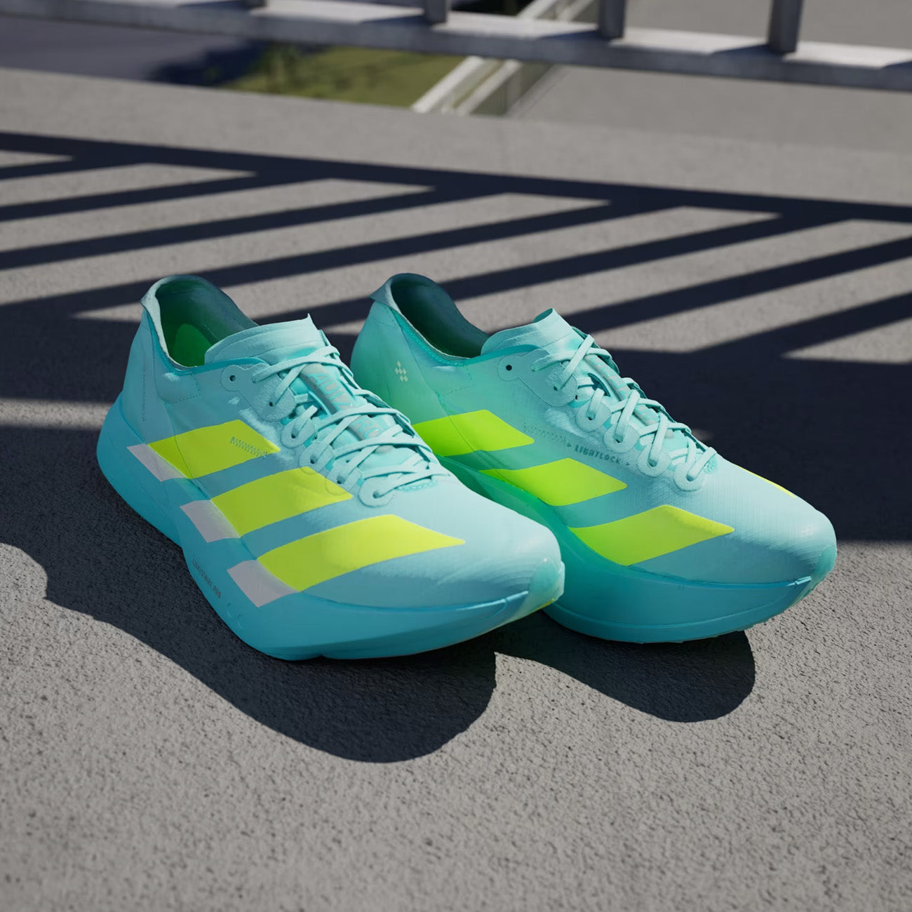 adidas Adizero Adios Pro 4 Męskie Flash Aqua Lucid Lemon Mint Ton