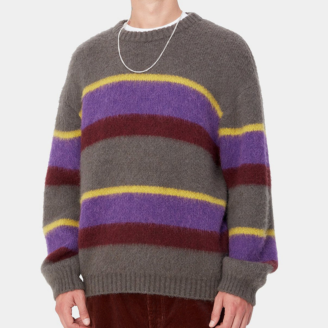 Carhartt WIP Merton Sweater męski Sundling Stripe Aura