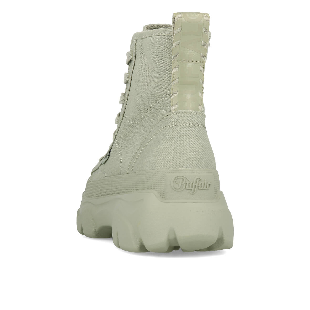 Buffalo Cade Lace Up Hi damskie Organic Cotton Sage Green
