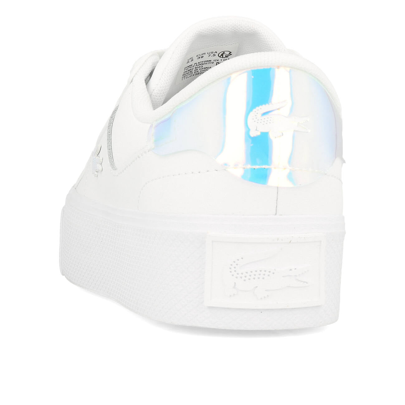 Lacoste Ziane Platform 124 2 CFA Damskie Biały Jasnoróżowy