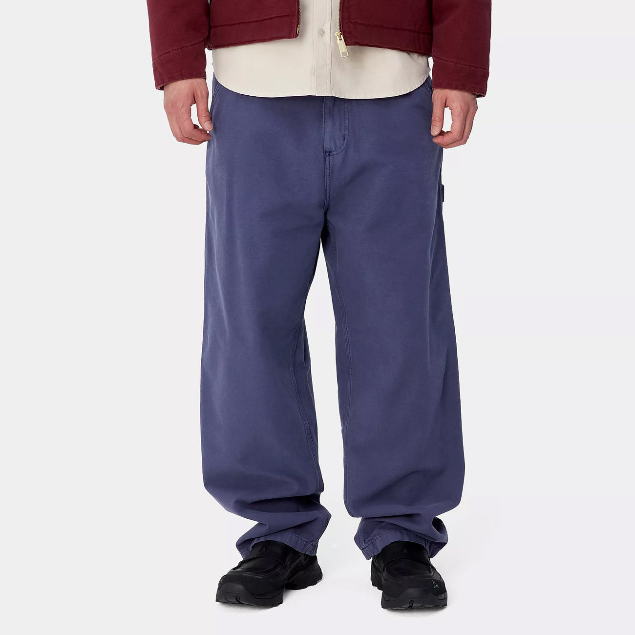 Carhartt WIP OG Single Knee Pant Aura barwione na kamień