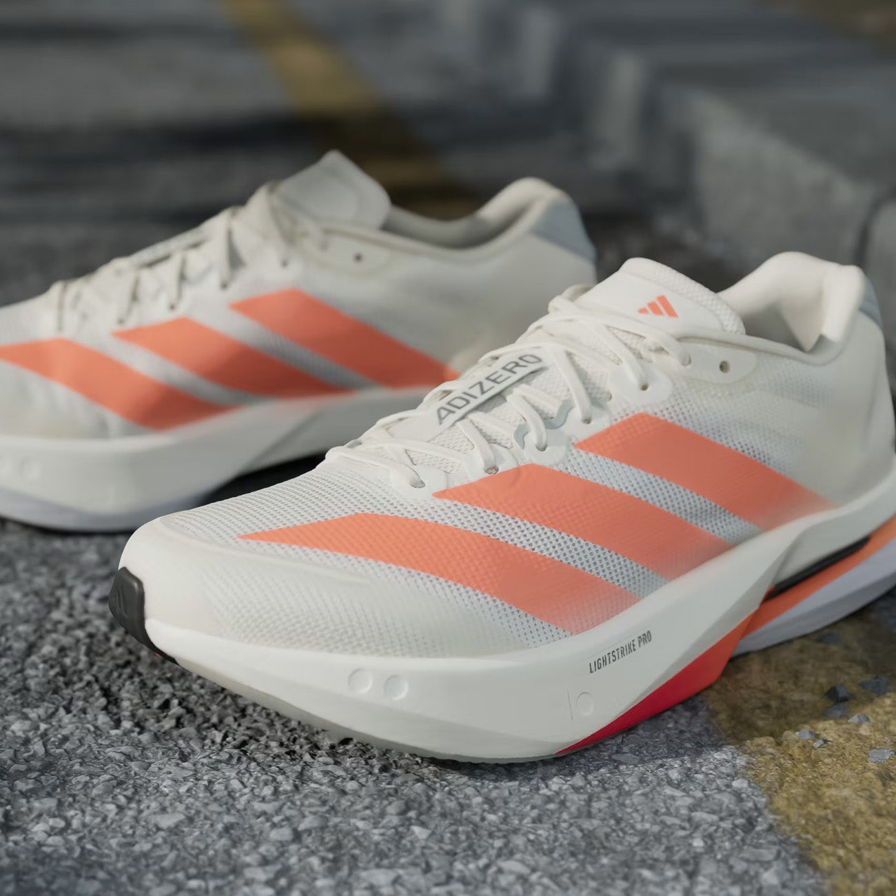 adidas Adizero Boston 13 M Męskie Off White Orange Grey