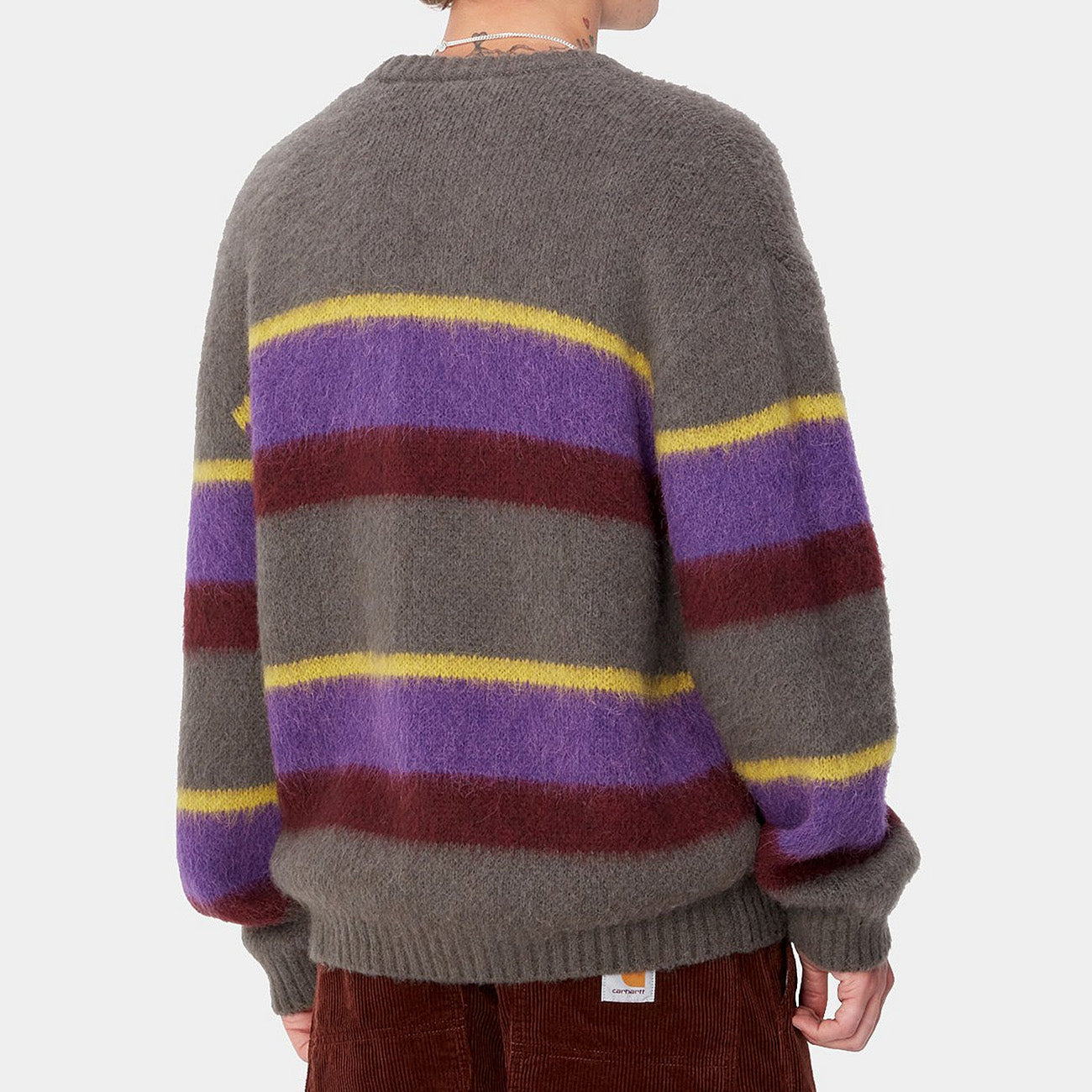 Carhartt WIP Merton Sweater męski Sundling Stripe Aura