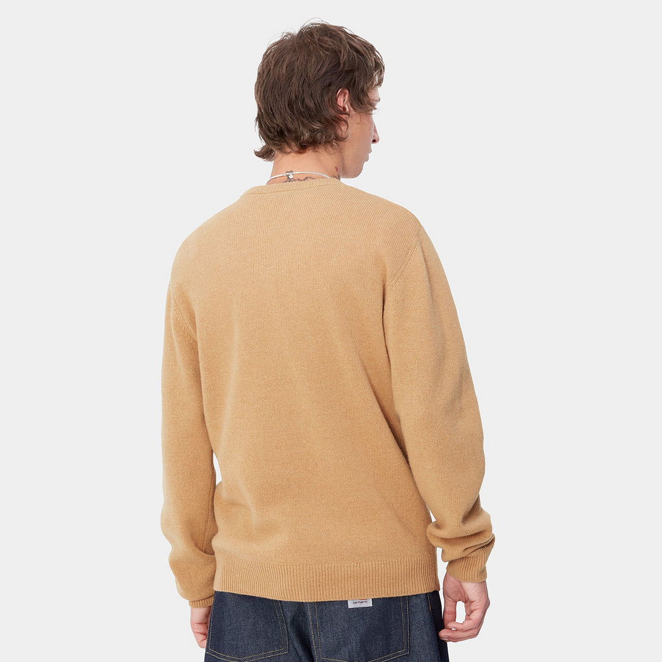 Carhartt WIP Alten Sweter Męski Orzechowy Beż