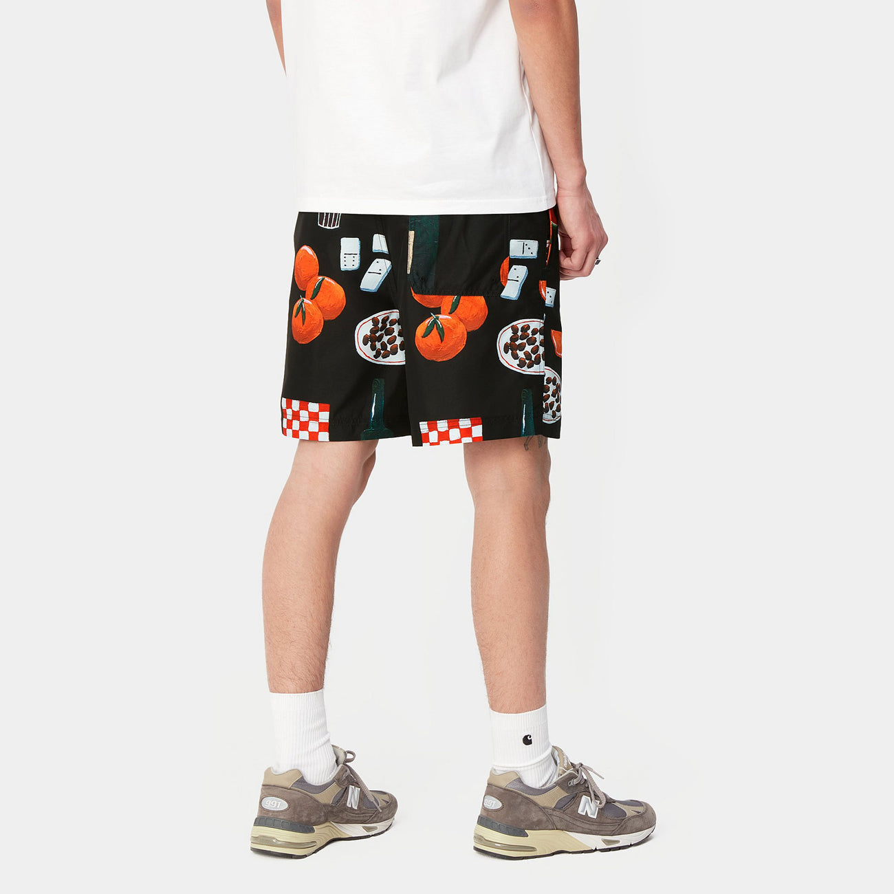 Carhartt WIP Slater Swim Trunks męskie Isis Maria Dinner Print Black