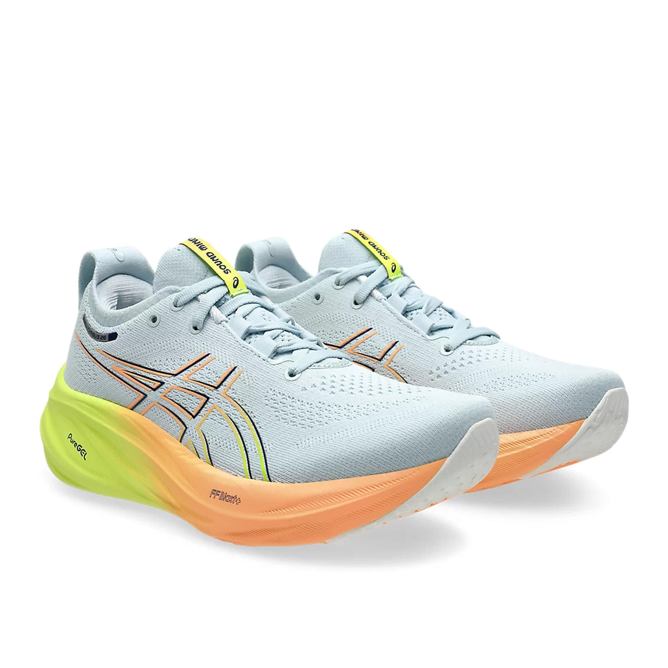 Asics Gel-Nimbus 26 PARIS Damskie Cool Grey Safety Yellow