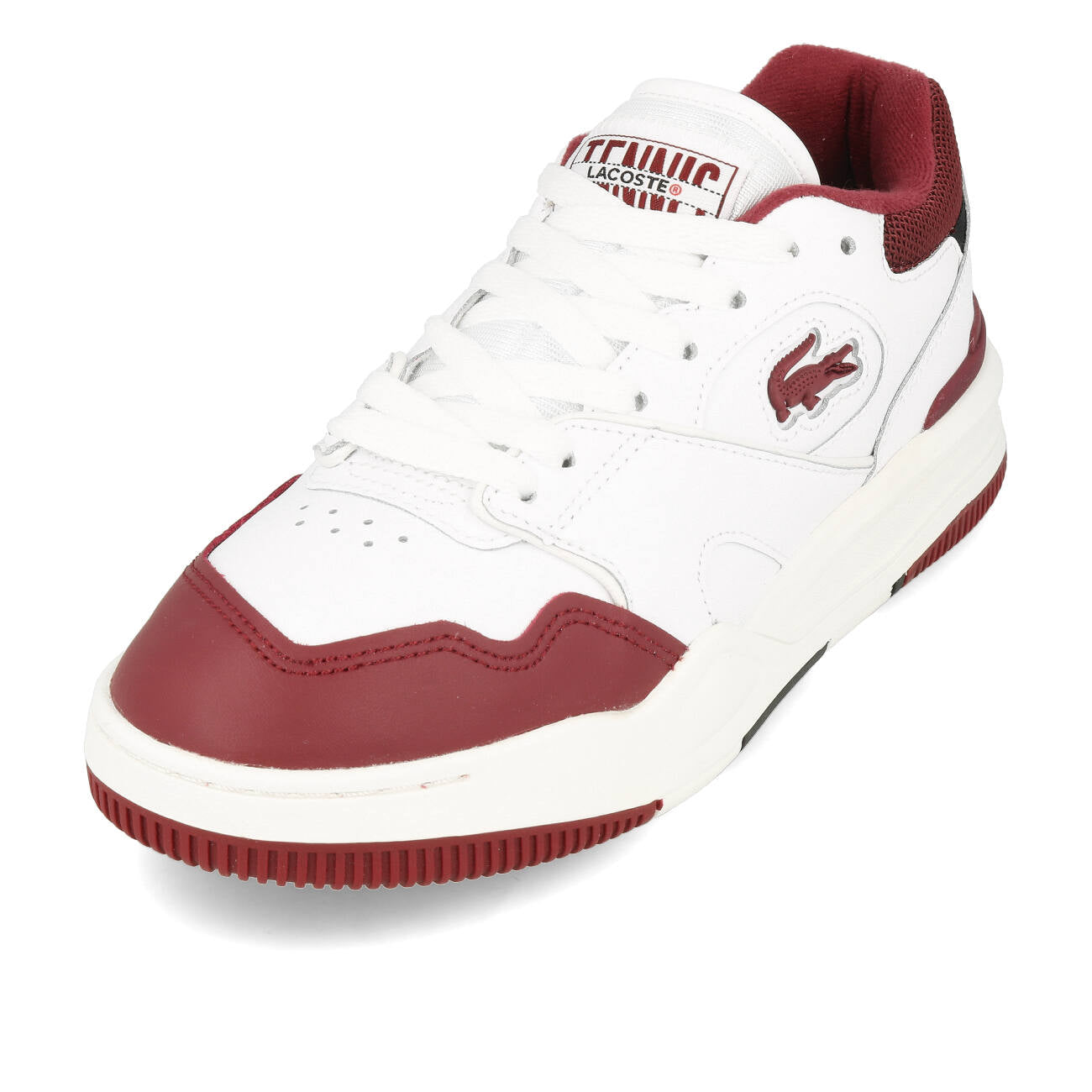 Lacoste Lineshot 223 2 SFA damskie biało-bordowe
